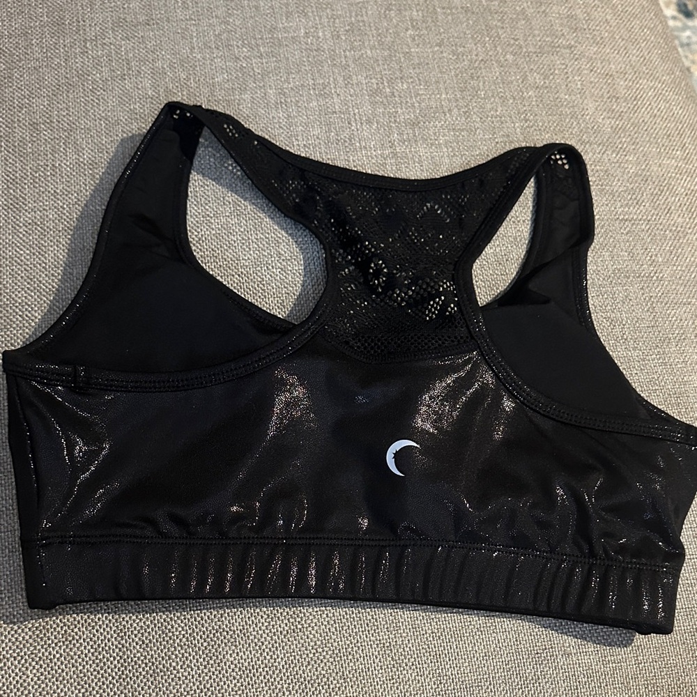 Zyia Black Gloss Bomber Bra - Picture 2 of 4